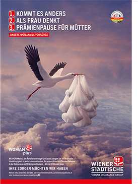 WOMAN plus, Werbesujet der Wiener Städtischen (Foto, © Wiener Städtische)